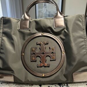 Tory Burch Pewter Large Tote